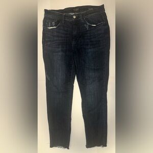 Judy Blue Women’s Raw Hem Skinny Jeans Dark Wash Mid Rise‎ Size 11/30 Petite